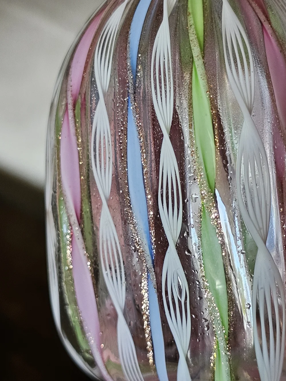 Murano Latticino Tutti Frutti Mini Vase